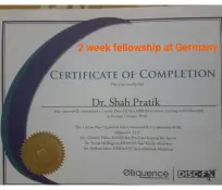 Dr. Pratik shah's certificate 2