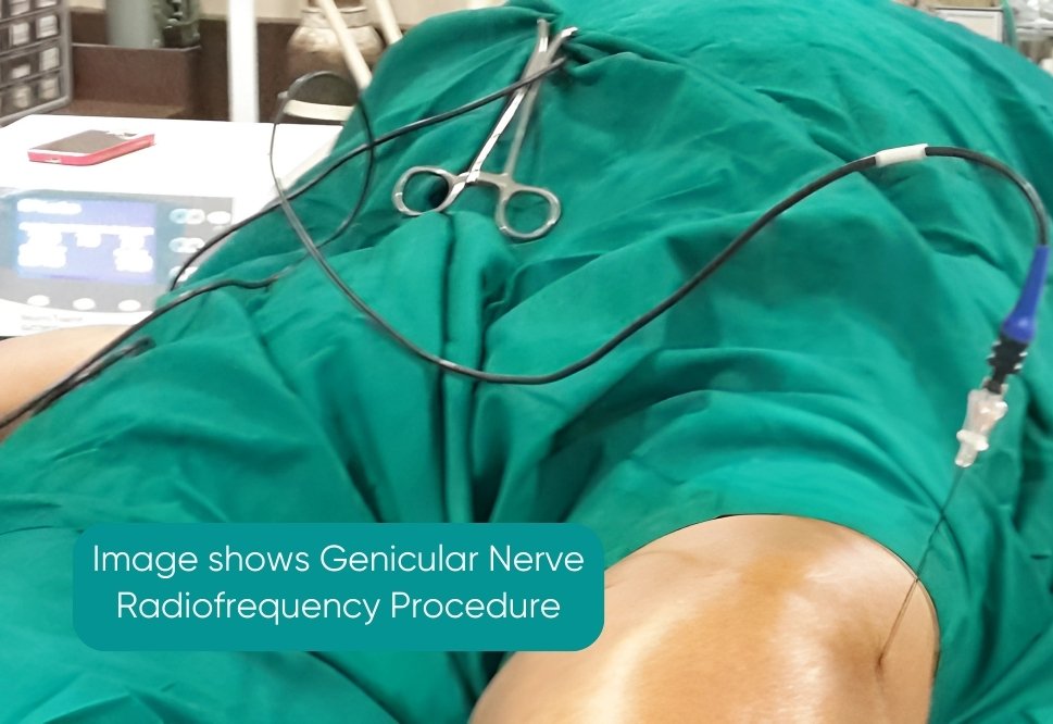 Image shows Genicular Nerve Radiofrequency Procedure